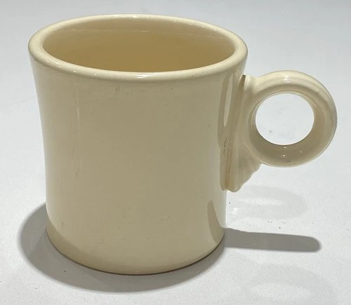 Vintage Homer Laughlin FIESTA WARE Original OLD IVORY 1936-1951 Tom & Jerry Mug