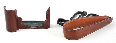 Arte di Mano Half Case for Leica SL2/SL2-S, Open Type, Buttero Dark Brown/Tan