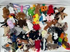 Huge Lot 50 TY Beanie Babies Mix Vintage 90s & Modern Beanie Boos Plush Toys