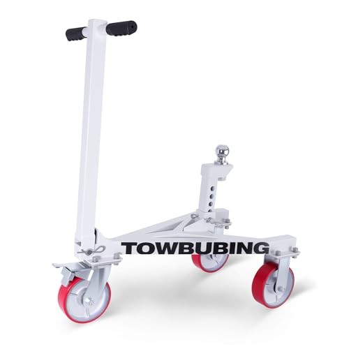 Trailer Mover Dolly, 3,500 lb Tongue Weight Capacity, for RV, Boat, 2 In Ball