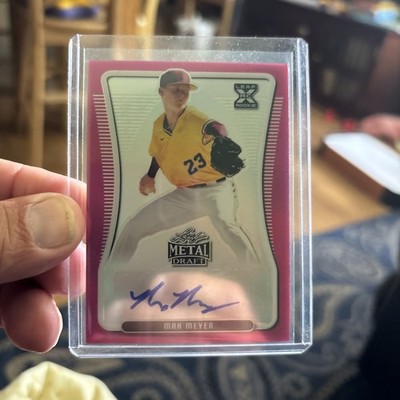 2020 Leaf Metal Draft Max Meyer Pink Auto #20