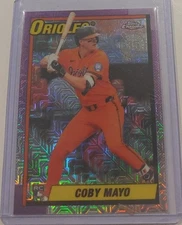 2025 Topps Update 1990 Chrome Silver Pack Coby Mayo RC Baltimore Orioles
