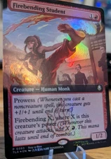 Firebending Student - Foil - Extended -Buy A Box Promo-Avatar The Last Airbender