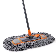 Microfiber Dust Mop for Hardwood Floor Cleaning, Dry and Wet Baseboard and Fl...