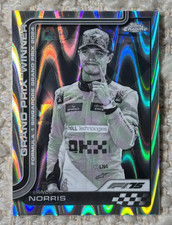 2025 Topps Chrome Formula 1 F1 #110 Lando Norris GP Winner Singapore Raywave