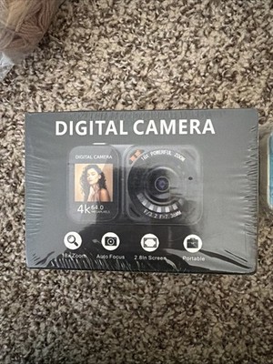 NEW Digital Camera, 4K 64MP Dual Screens Camera, 18X Zoom, Point & Shoot Digital