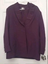 John Meyer of Norwich Women s Plum Blazer and Undershirt Combo - Size 14