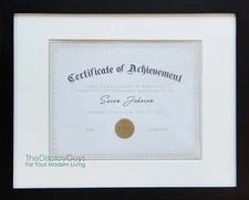 The Display Guys Black Wooden Frame for Certifcate Diploma, Documents, Pictures