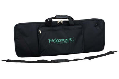 Bowed Psaltery Carrying Case, Black Nylon, Embroidered With Folkcraft  Logo