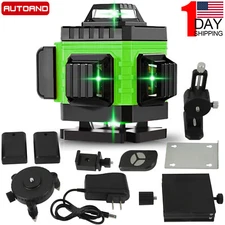 Laser Level 360° Self Leveling Green Beam Rotary 16 Lines Laser Level Measuring
