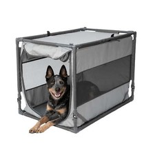 LARGE DOG KENNEL Folding 36 x 24 x 26 Inches Dogs up to 70 lbs