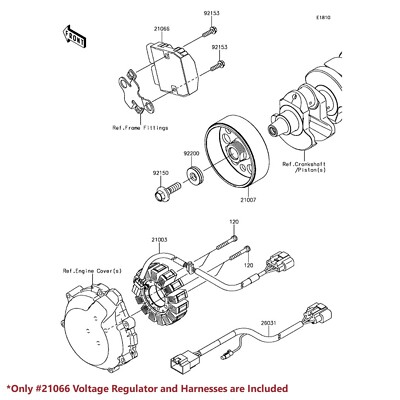②れがーと様　20×２＝４０ eMUSA OE Magneto Coil Stator+Voltage Rectifier+Gasket 06-22 Ninja