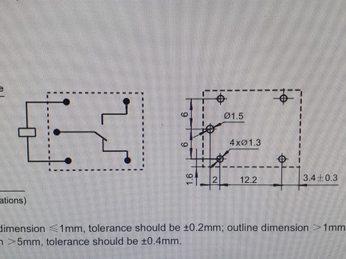 4x Relais 9VDC (6,8-11,7V), 10A / 250VAC 1 Wechsler HF3FF 009-1ZT - Picture 5 of 5