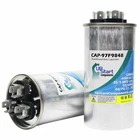 2x 35 / 5 MFD 440 Volt Dual Round Run Capacitor for Carrier / Bryant HC98KA036