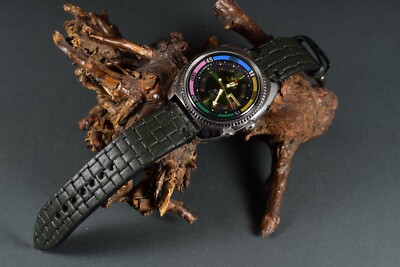 UHRENARMBAND 22 20 18 MM GRÜN I ECHT LEDER BRAIDY MA STRAP KOMPATIBEL ROLEX