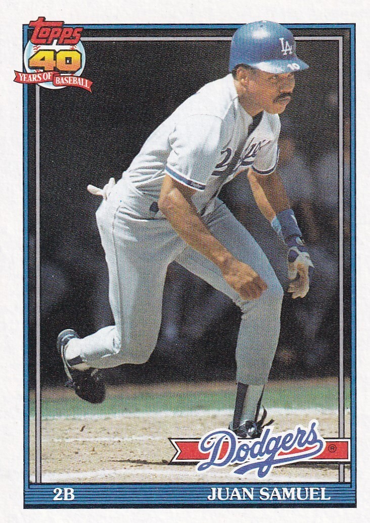 JUAN SAMUEL 1991 Topps #645
