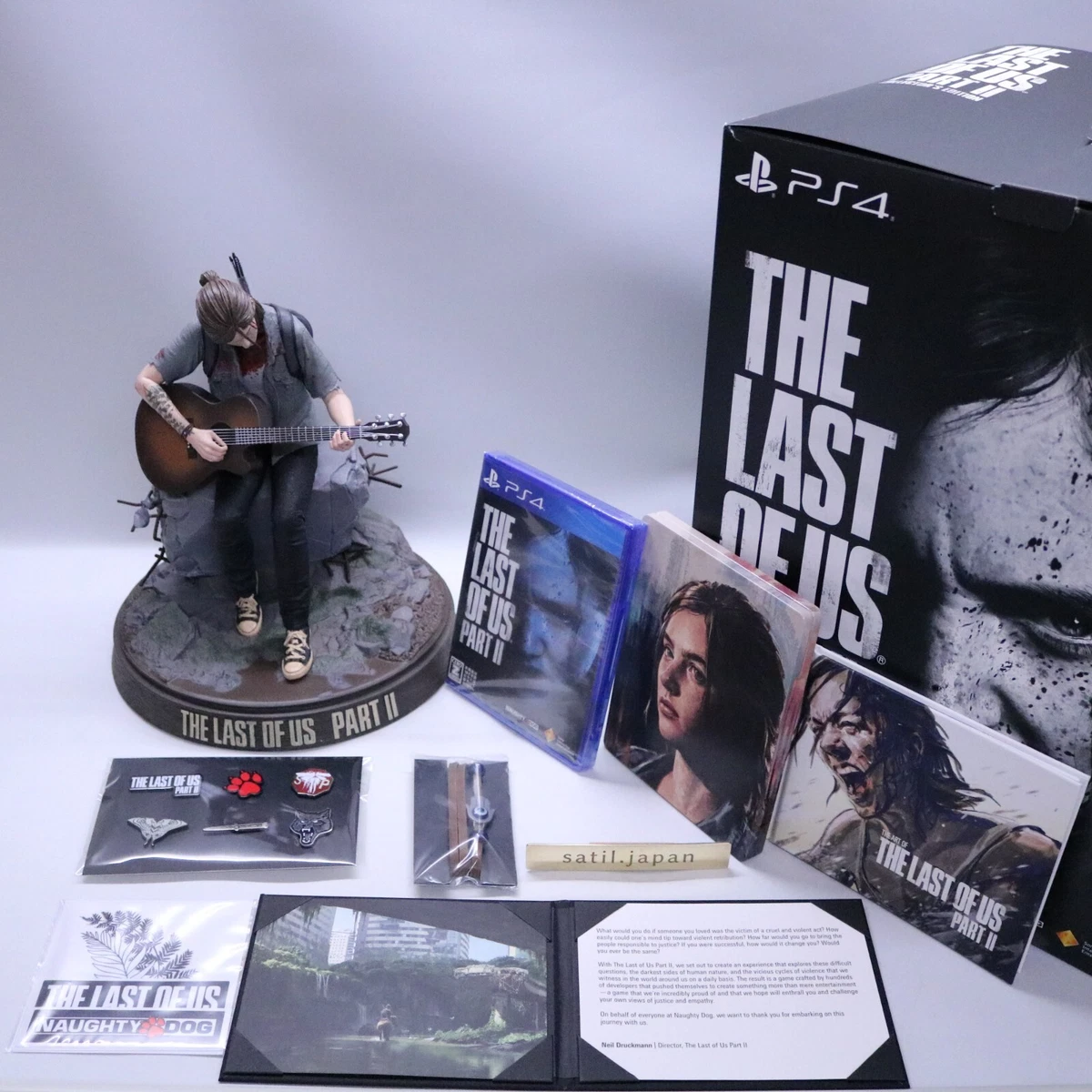 Last Of Us Part Ii Ps4 With Limited Edition Lenticular Card Mint