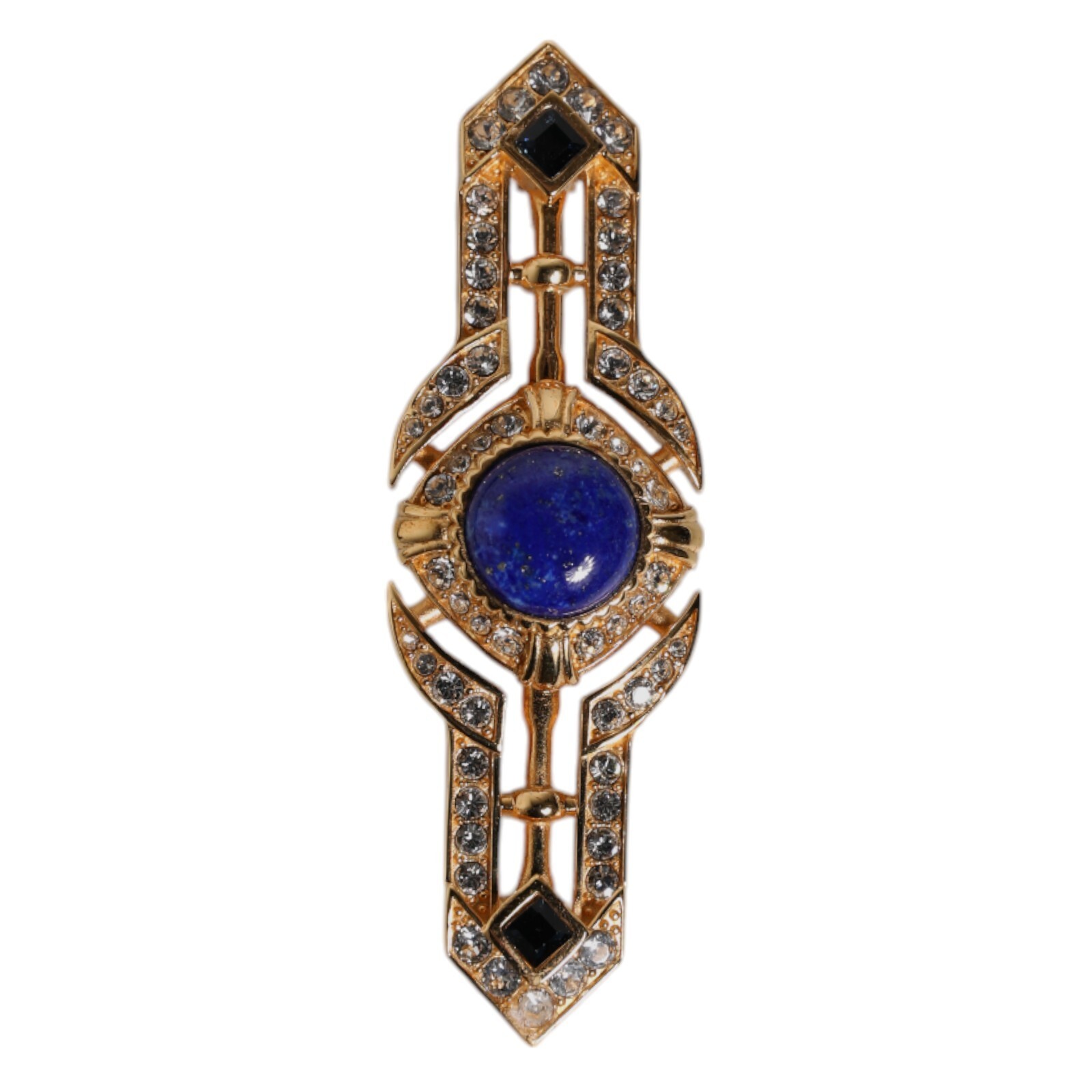 Брошь-фиксатор для воротника DOLCE - GABBANA, Позолоченная латунь, Натуральный камень 350 долларов США