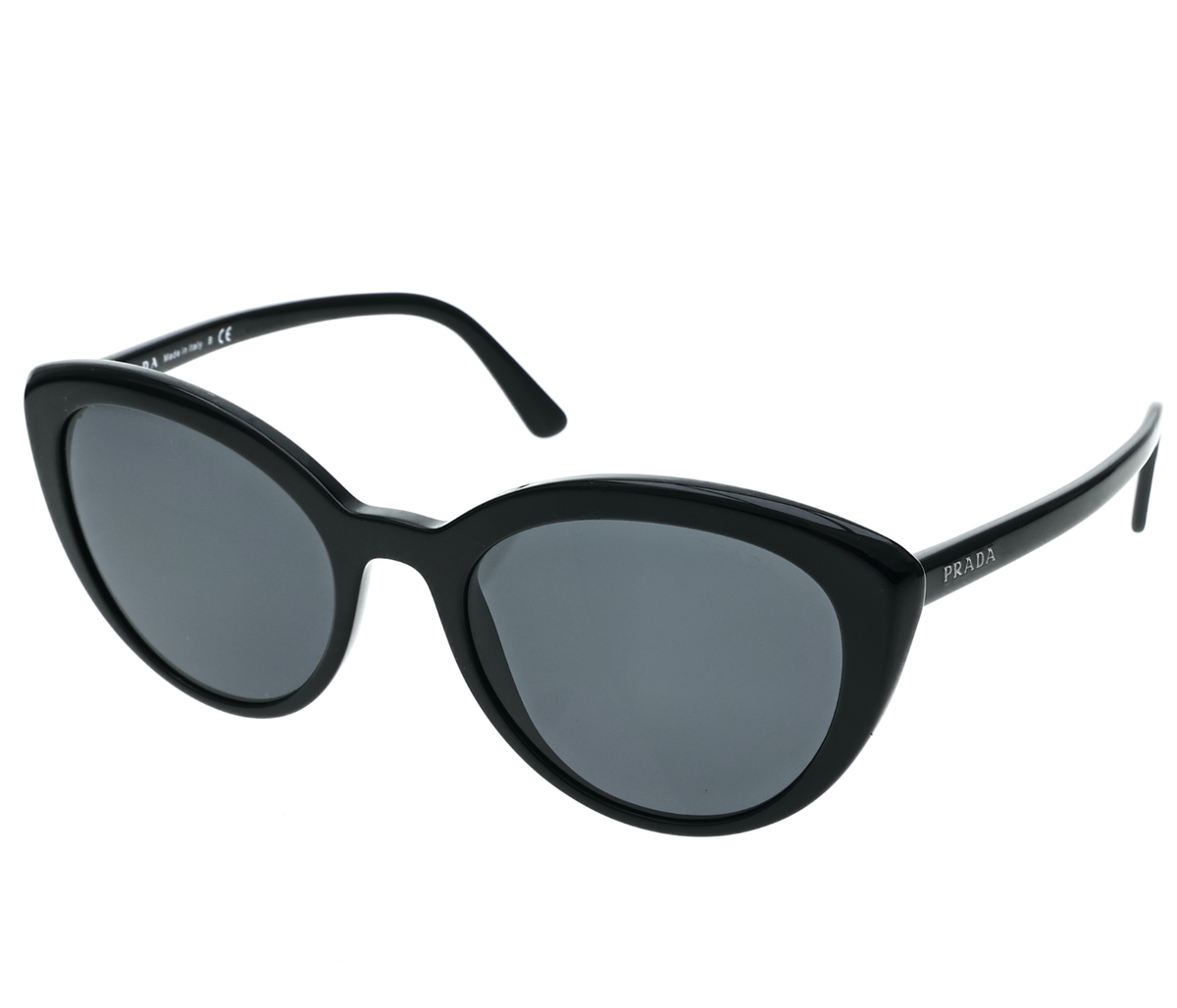 Prada - Prada Ultravox - Black Cat Eye Sunglasses - Prada Ultravox Collection Prada Sunglasses Brown Tortoiseshell Plastic Cat-Eye Frame main image 3