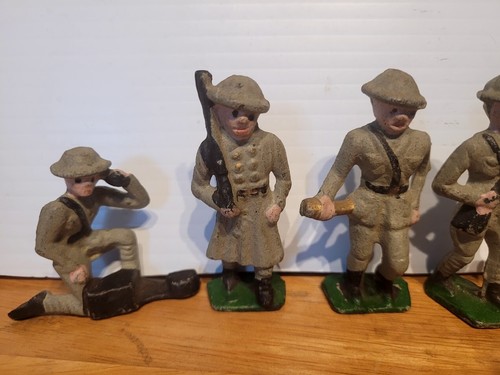 FIVE NICE CONTEMPORARY LEAD DIME STORE MILITARY SOLDIERS - Picture 2 of 6