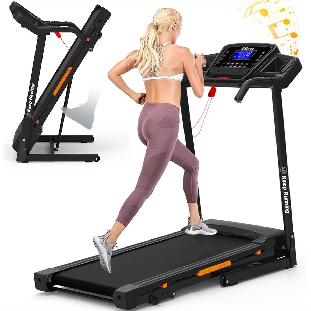 TREADMILL 300 Lb Capacity with Incline HP Walking Running