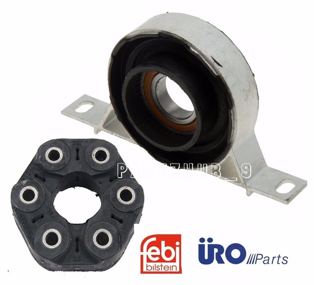 For BMW E46 Propshaft Drive Shaft Center Support Bearing + Flex Disc