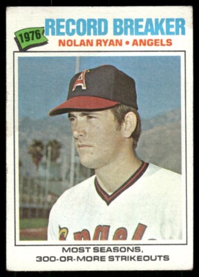 CENTERED VG+/- NOLAN RYAN 1977 TOPPS #234 CREASED LOWER GRADE