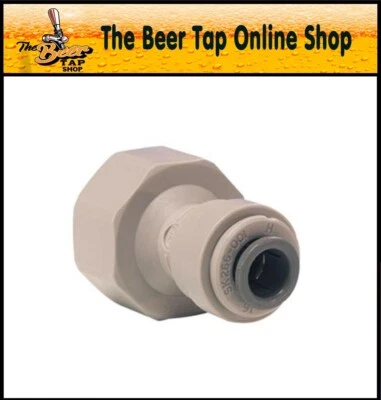 JG Female Adaptor 5/16" or 3/8" x 5/8" BSP Fits Beer Line, Shank & Keg Coupler.