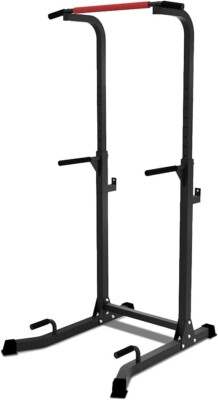 VOUNOT Power Tower Dip Station mit Klimmzugstange für Home Gym Krafttraining