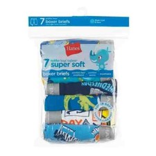 Hanes Toddler Boys' Boxer Brief Underwear 7 Pack Assorted 2T/3T