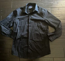 Apt 9 Button Up Long Sleeve Regular Fit Premier Flex 15-15 1/2 32/33