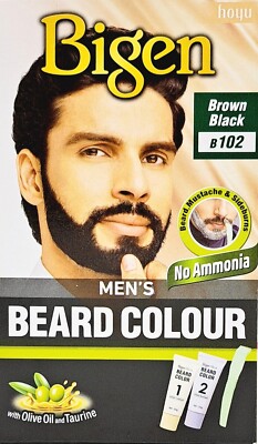 Bigen Mens Beard Colour - Bartfarbe B102 Brown Black