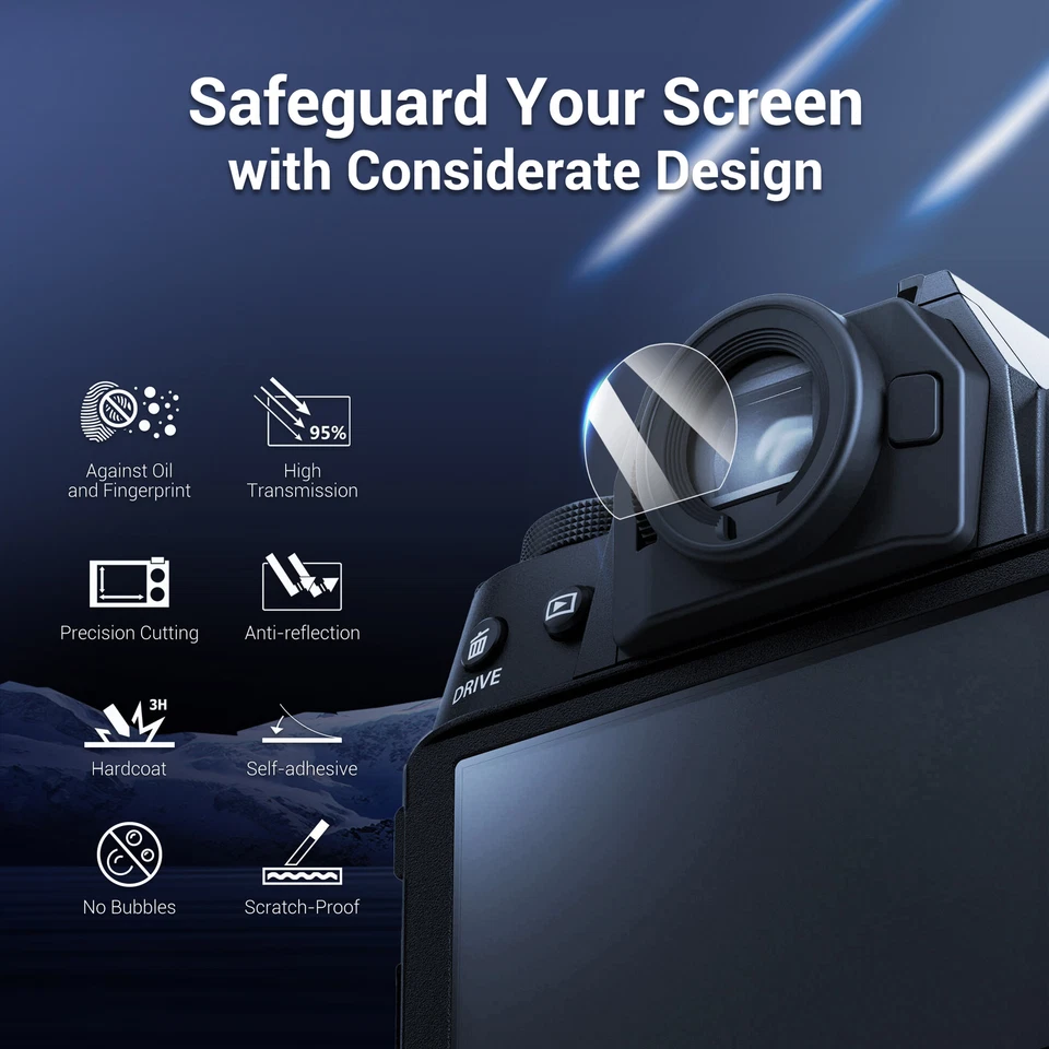 Viewfinder Screen Protector For Fujifilm XT50 XS20 XS10 XT200 XT30II XT100 XT10 - Image 4 of 4