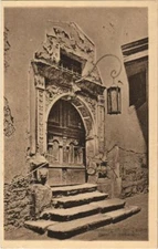 Old postcard postcard Rothenburg - portal in the town hall courtyard GERMANY (1074392)