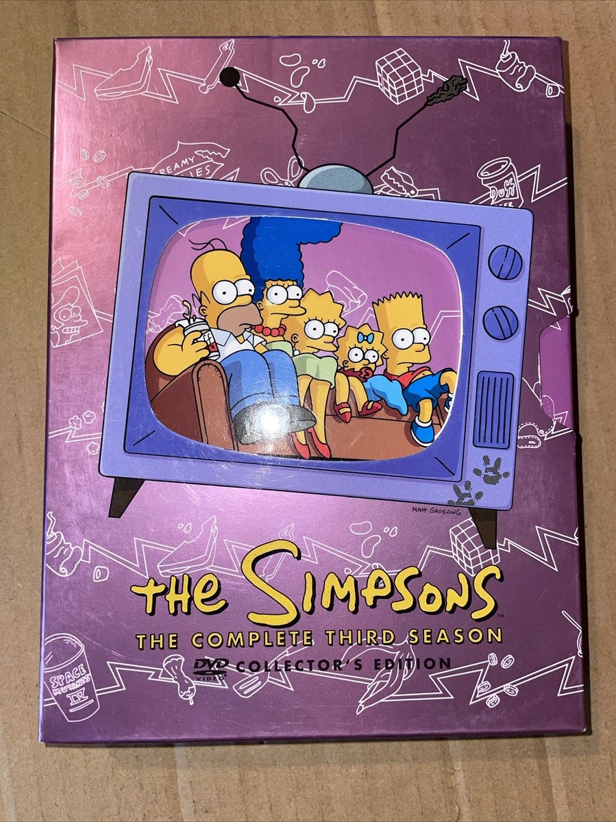 The Simpons The Complete Third Season Collectors Edition Purple