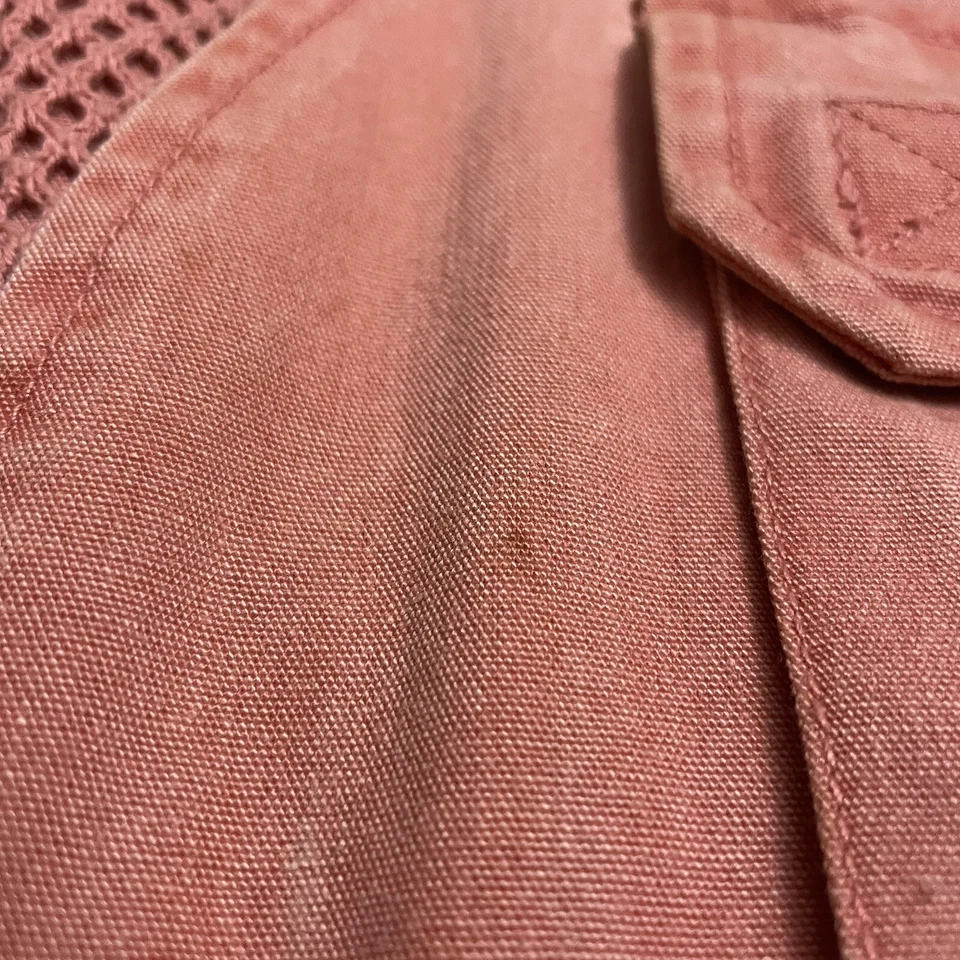 Murray Toggery Shop Nantucket Reds Men's Fishing Vest XL Salmon Pink 13-Pockets - Image 4 of 4