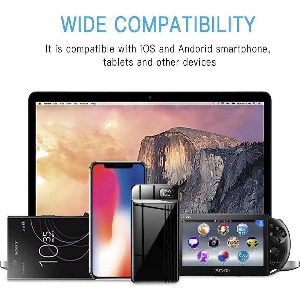 26800mAh High-Capacity Portable Power Bank Fast Charging External Battery 26800mAh High-Capacity Portable Power Bank Fast Charging External Battery