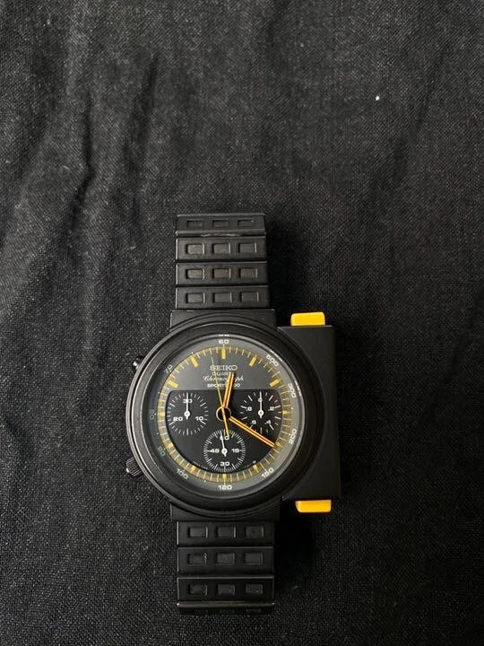 SEIKO SPIRIT Giugiaro Chronograph Alien Ripley watch 4 buttons w