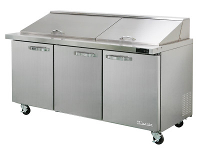 Blue Air Mega Top 3 Door 72'' Refrigerated Sandwich/Salad Prep Table BLMT72-HC
