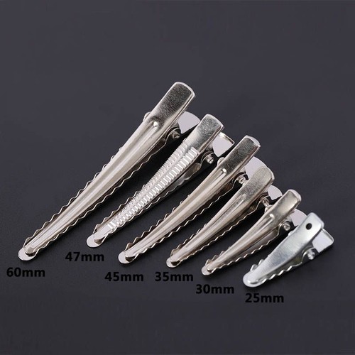 Single Prong Alligator Hairpin Blank Setting Base DIY Hair Clips 25-60mm 50Pcs - Picture 2 of 11