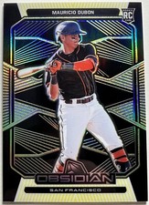 2020 Chronicles Mauricio Dubon RC Obsidian Electric Etch Yellow  /10 🔥Giants #5