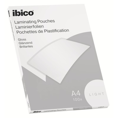 Basics Laminierfolientasche, DIN A4, glänzend, 150 mic ibico 627308 (40497930657