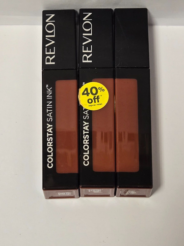 NEW 3 PACK Revlon ColorStay Satin Ink Liquid Lipstick- 013 Holy Pumpkin - 第 1/2 張圖片