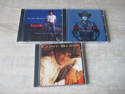 Clint Black 3 CD Musik Sammlung One Emotion+ Nothin But The Taillights + ....