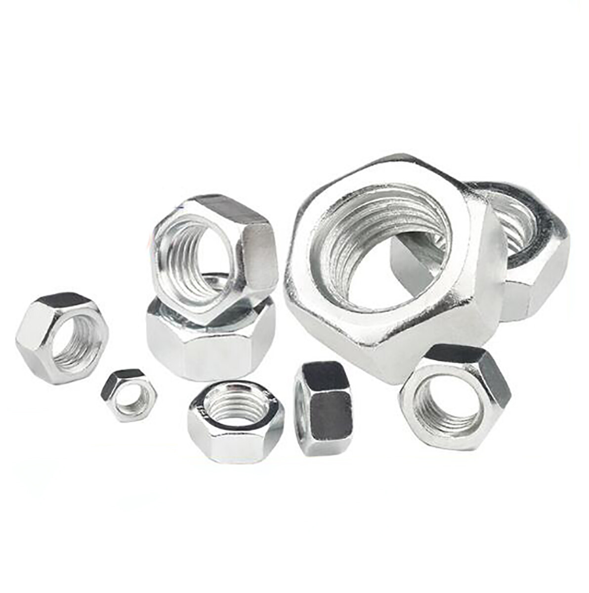 Hex Steel Nuts - UNF Thread, Zinc Plated, Imperial Sizes 3/16" To 5/8" 4 thumbnail image