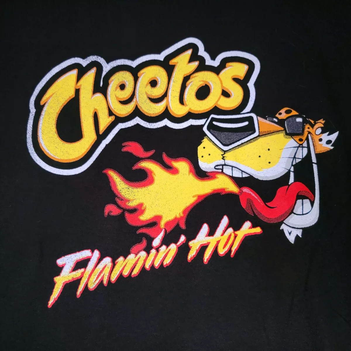 CHEETOS FLAMIN HOT T SHIRT MENS XL XLARGE BLACK CHESTER CHEETAH NWT | eBay