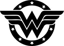 Vinyl Decal Car Truck Sticker Wall Dc Justice League - Wonder Woman Logo V2