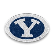 BYU Cougars Oval Color Bling Auto Emblem NEW Car Sticker Truck Decal