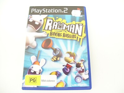 RAYMAN RAVING RABBIDS PS2 GAME PLAYSTATION 2 UBISOFT SEALED NEW!