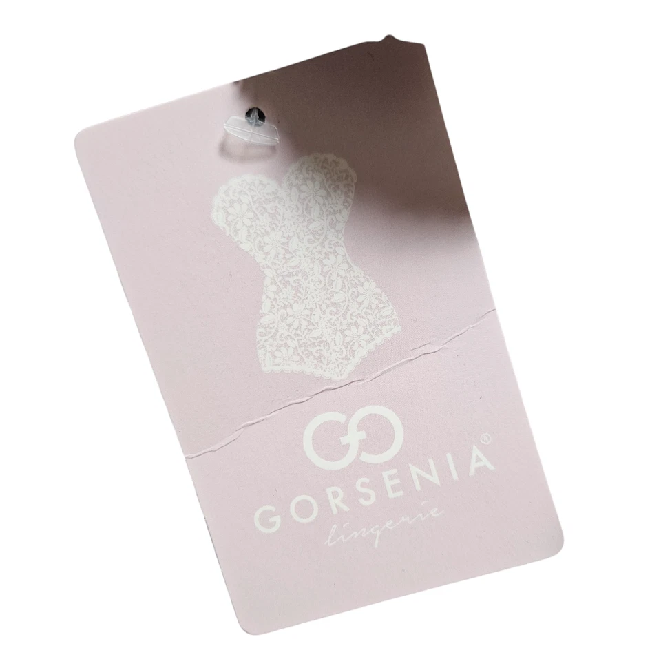 Sujetador Gorsenia con aros de encaje semi acolchado fantasía negro 40 D lencería K509 nuevo con etiquetas Foto 4 de 4